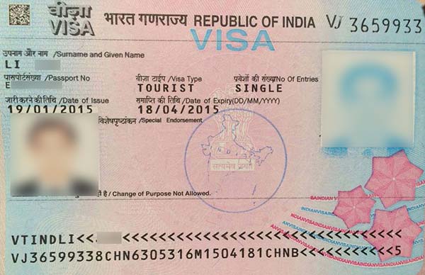 印度签证-新版护照
