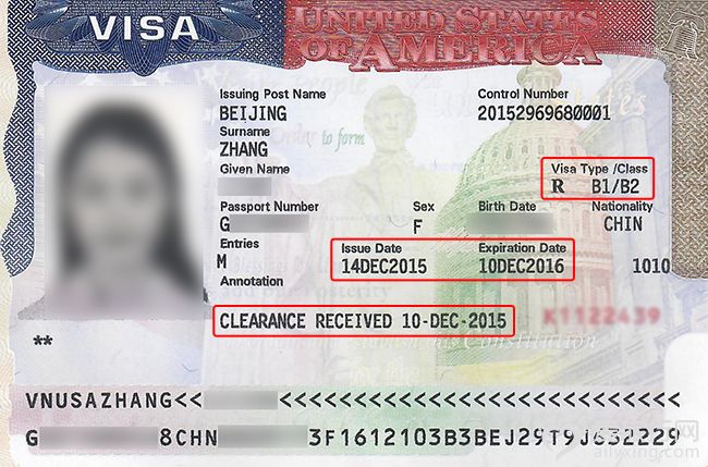 美国B1 B2签证并非都能获得十年签证 