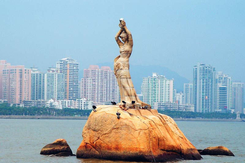 珠海鱼女雕像